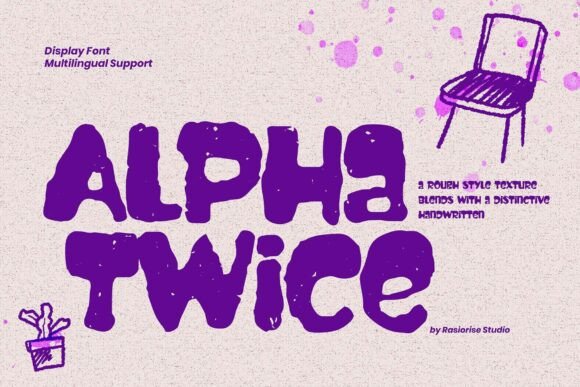 Alpha Twice Typeface for Bold Brand Identity