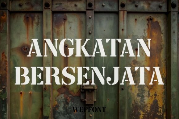Angkatan Bersenjata Font for Bold Web Design