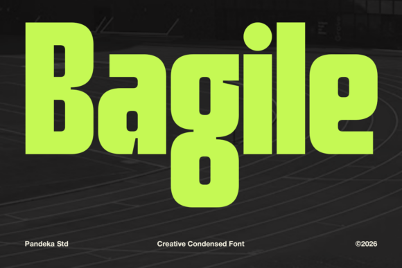 Bagile Font: Bold Sports Typography for Crafters