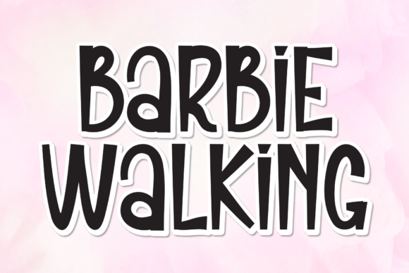 Barbie Walking: A Warm Display Font for Editorial Design