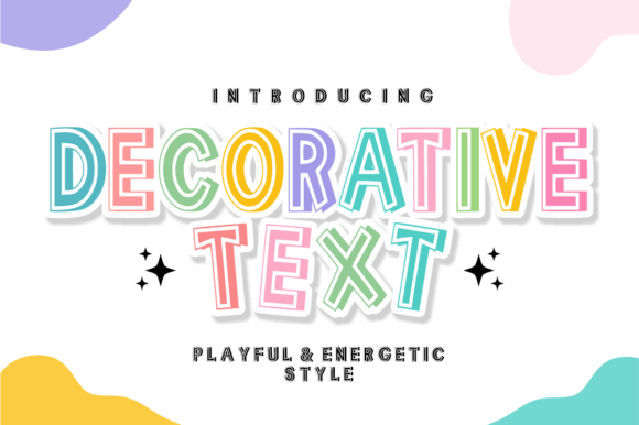 Decorative Text: A Bold Display Font for Editorial Design