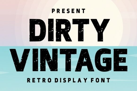 Dirty Vintage Font for Bold Web Design
