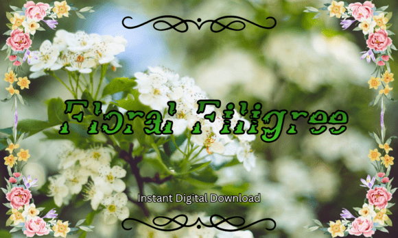 Floral Filigree: A Whimsical Typeface for Branding