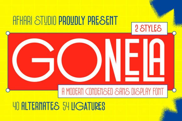 Gonela: A Bold Condensed Typeface for Modern Brands