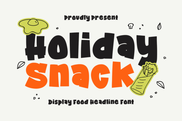 Holiday Snack: A Playful Display Font for Brands