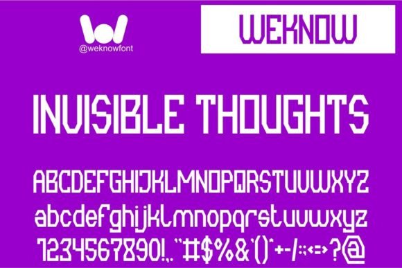 Invisible Thoughts Display Font for Modern Web Design