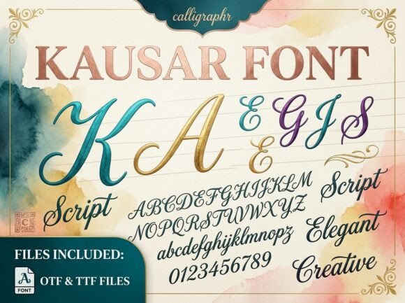 Kausar: A Premium Display Font for Web Design