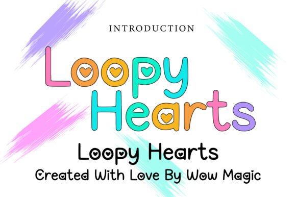 Loopy Hearts Font for Crafters and Sellers