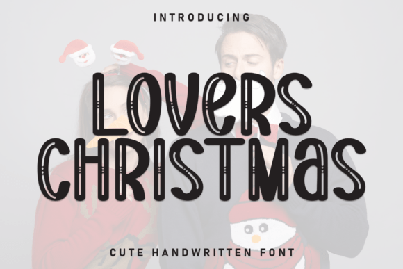 Lovers Christmas Font for Branding
