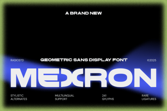 Mexron: The Futuristic Display Font for Modern Web Design