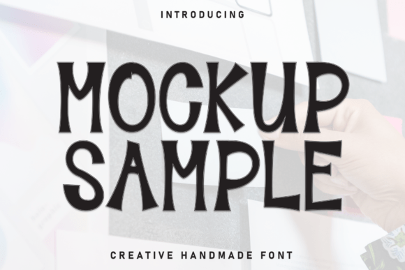 Mockup Sample Font for Bold Branding