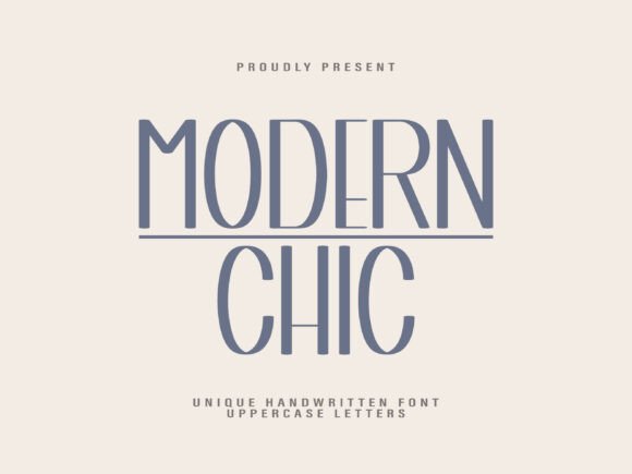 Modern Chic Typeface for Elegant Brand Design