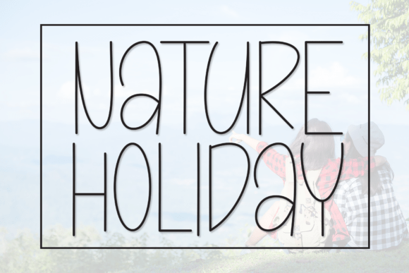 Nature Holiday Font for Modern Web Design