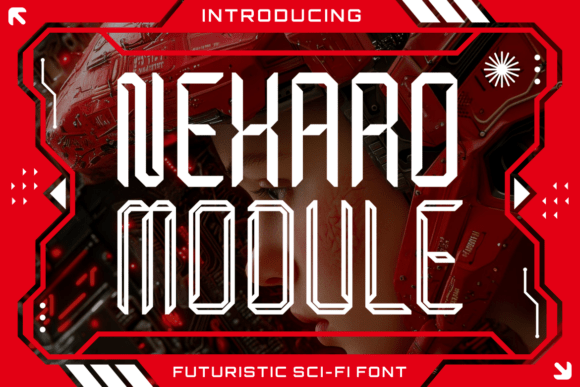Nexaro Module: A Futuristic Display Font for Makers