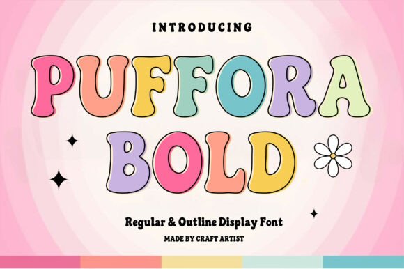 Puffora Bold: The Retro Display Font for Modern Brands
