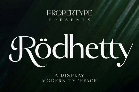Rodhetty: The Elegant Display Font for Web Design