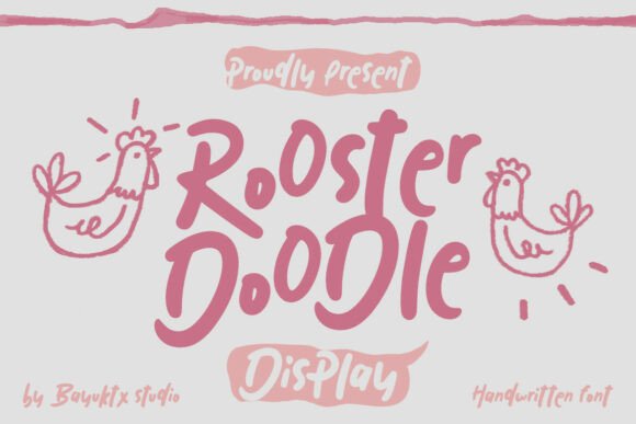 Rooster Doodle: A Playful Display Font for Web Design