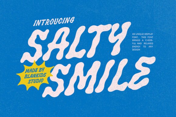 Salty Smile: A Playful Display Font for Summer Campaigns