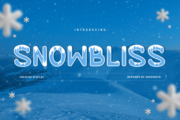 Snowbliss Display Font for Festive Branding