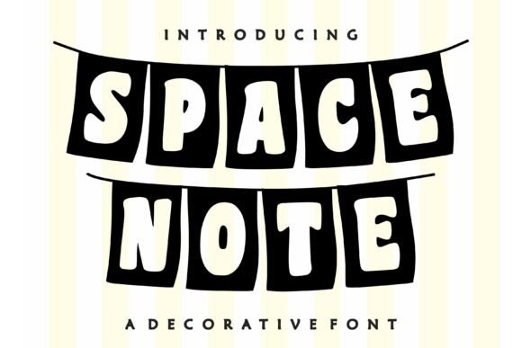 Space Note: A Playful Display Font for Web Design