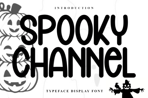 Spooky Channel Typeface for Editorial Design