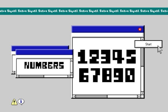Start Signal: The Retro Pixel Font for Modern Brands