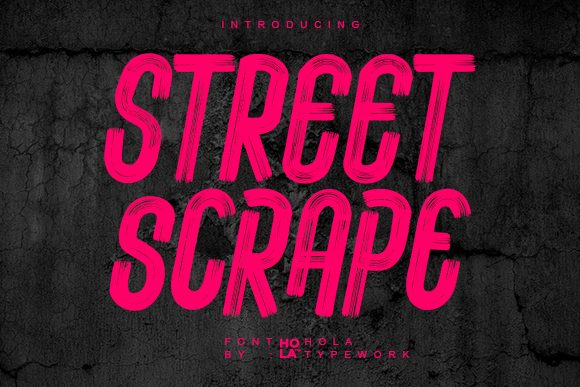Street Scrape: The Bold Display Font for Urban Brands