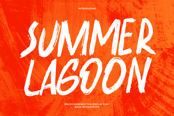 Summer Lagoon: A Bold Brush Font for Makers