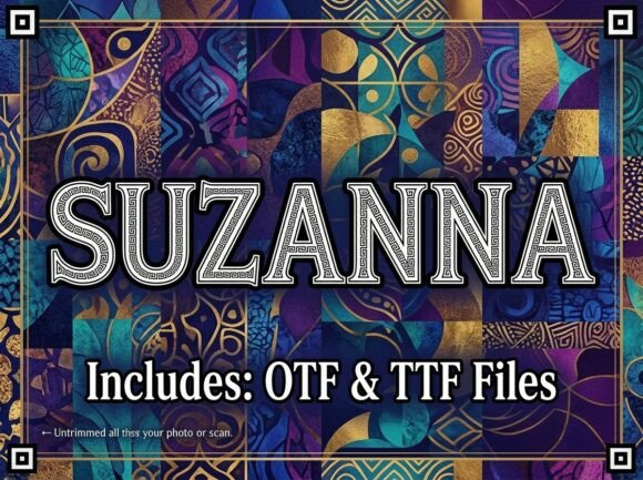 Suzanna: A Sophisticated Serif Typeface for Editorial Design