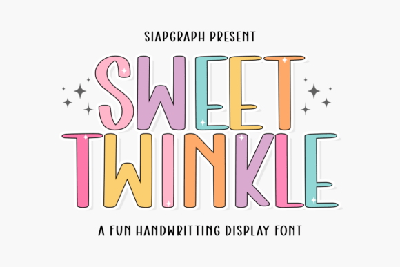 Sweet Twinkle: A Playful Display Font for Crafters