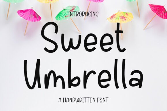 Sweet Umbrella Handwritten Font for Makers