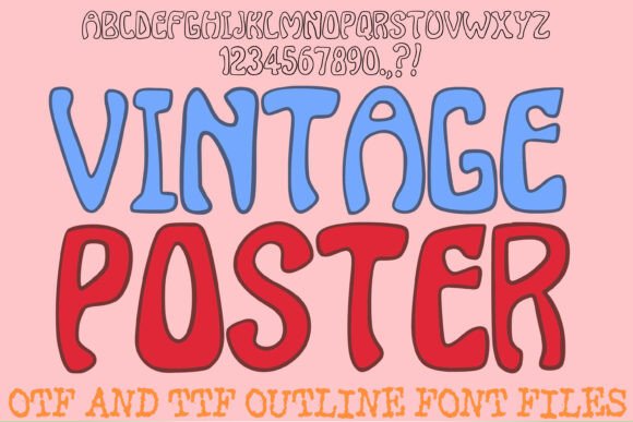 Vintage Poster Font for Retro Campaigns