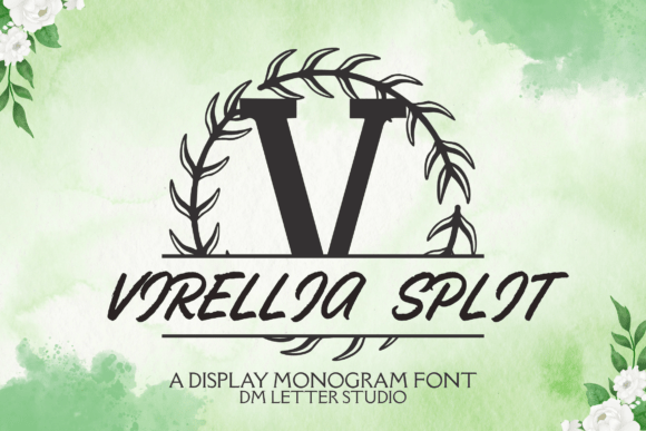 Virellia Split Monogram: A Strategic Display Font for Branding